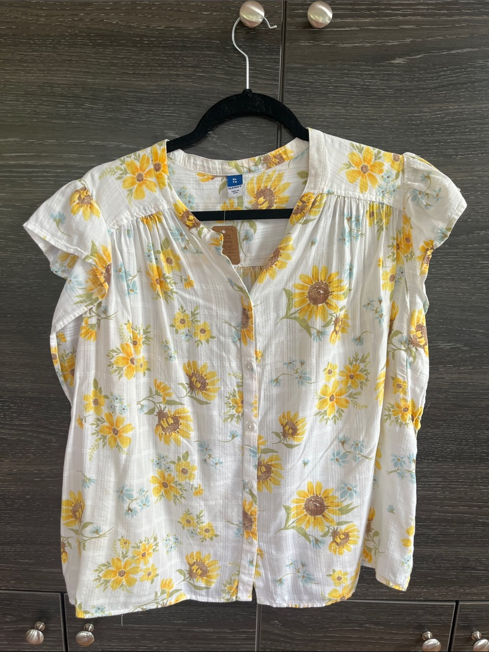 Old Navy Floral Blouse XL